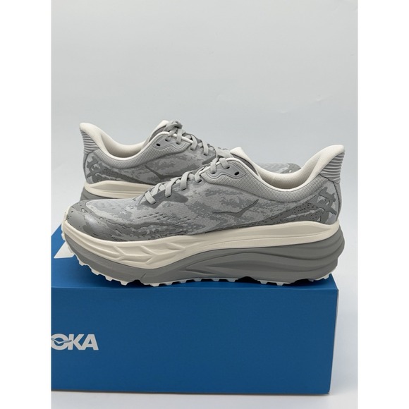 Hoka One One M Stinson 7 Gray/White Men\'s Size 11 Running Shoes 1141530-SLBS main image 4